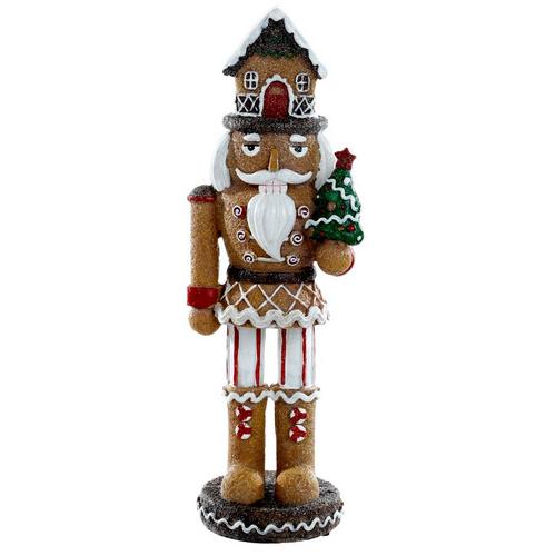 The Holiday Aisle 2 Piece Metallic Christmas Nutcracker Set