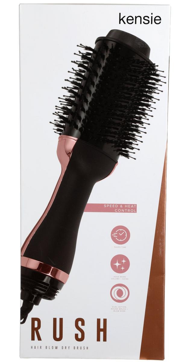 Rush Hair Blow Dry Brush - Black | Home Centric