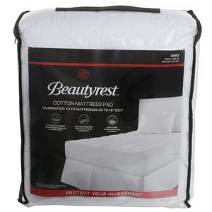 Silentnight Quilted Mattress Protector Plus King White 