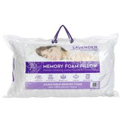 16x28 Lavender Infused Memory Foam Pillow