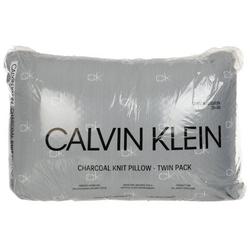 20x28 Charcoal Knit Bed Pillows