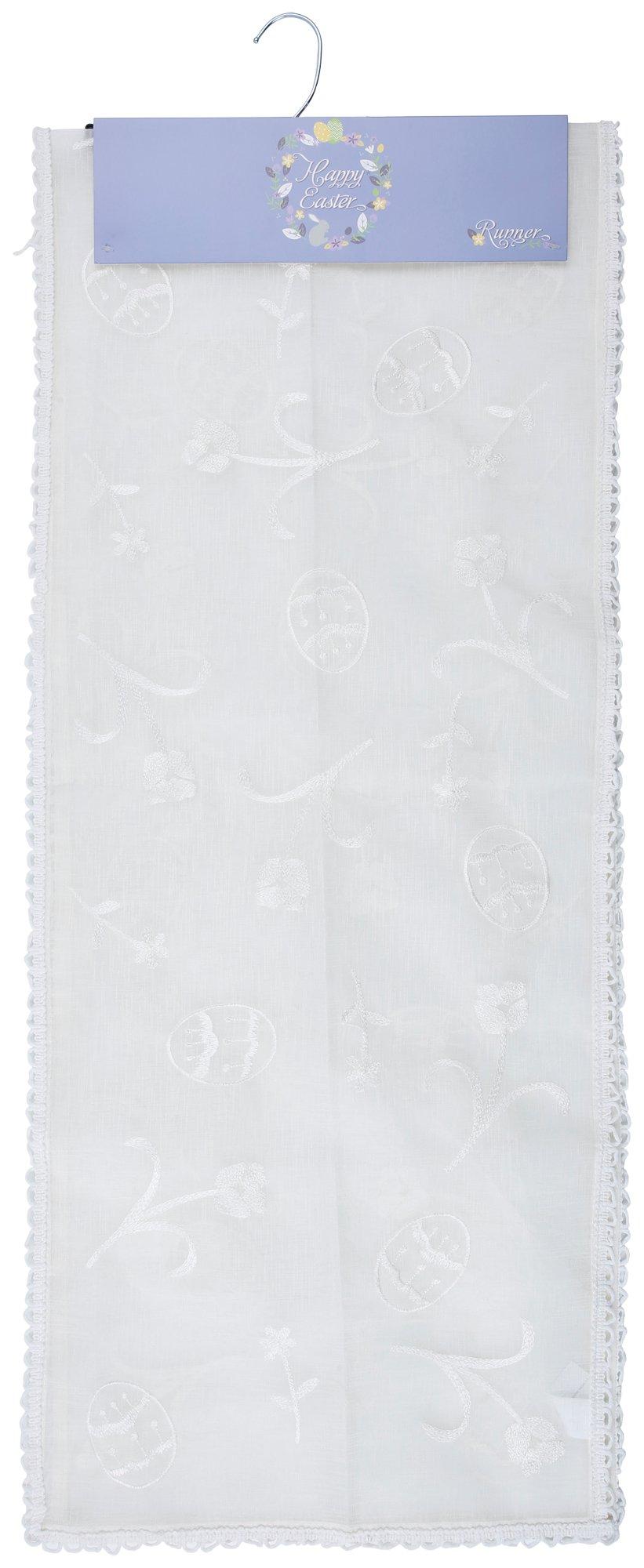14x72 Embroidered Easter Table Runner
