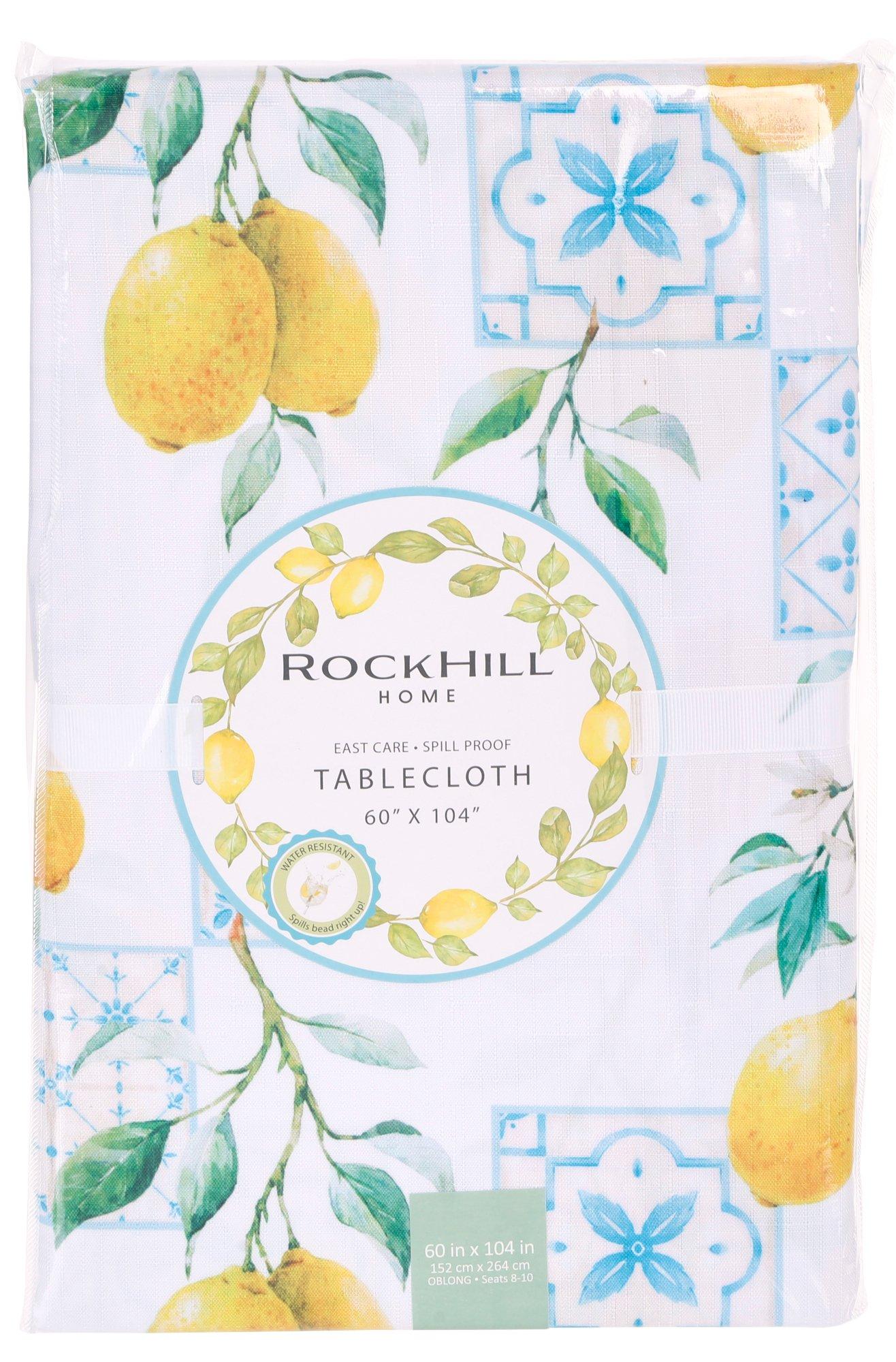 60x104 Lemon Tablecloth