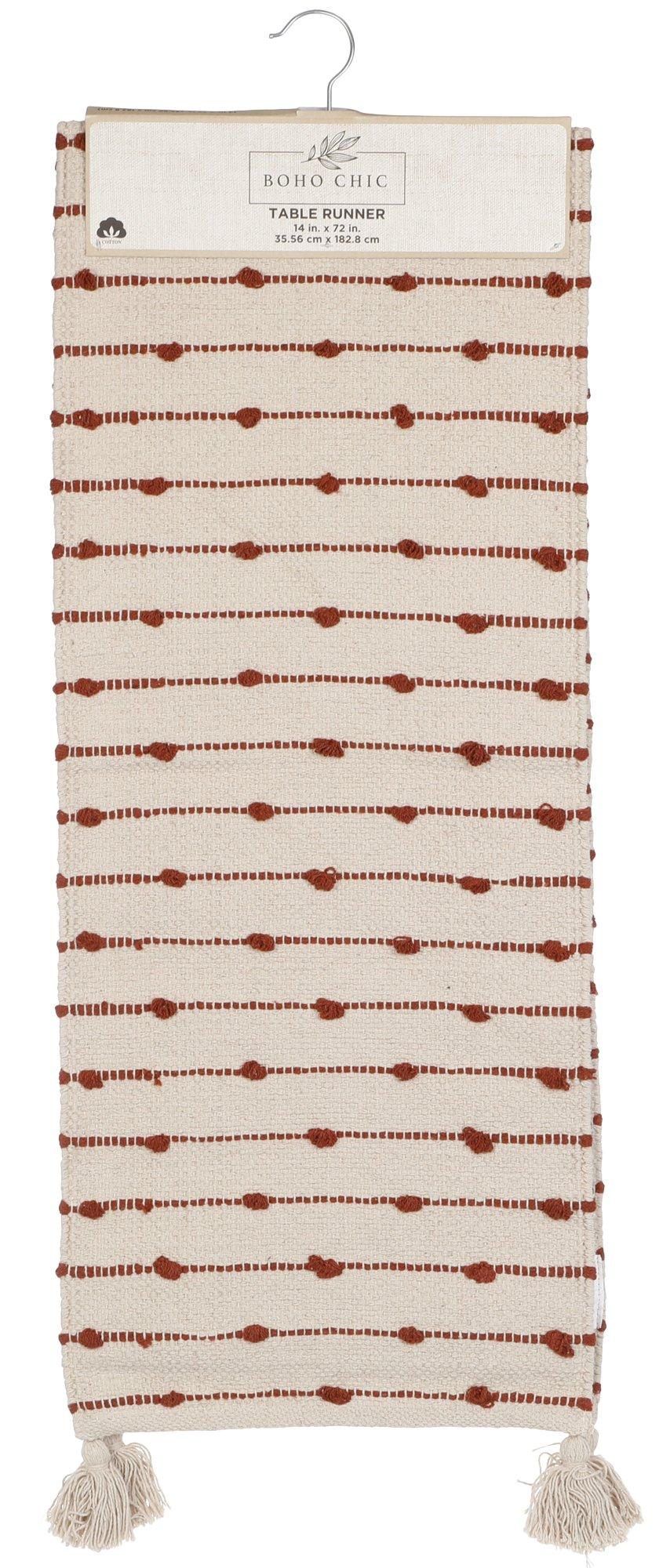 14x72 Striped Knit Table Runner - Multi