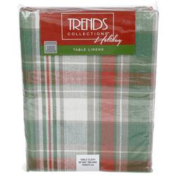 60x84 Christmas Gasper Plaid Print Tablecloth - Green