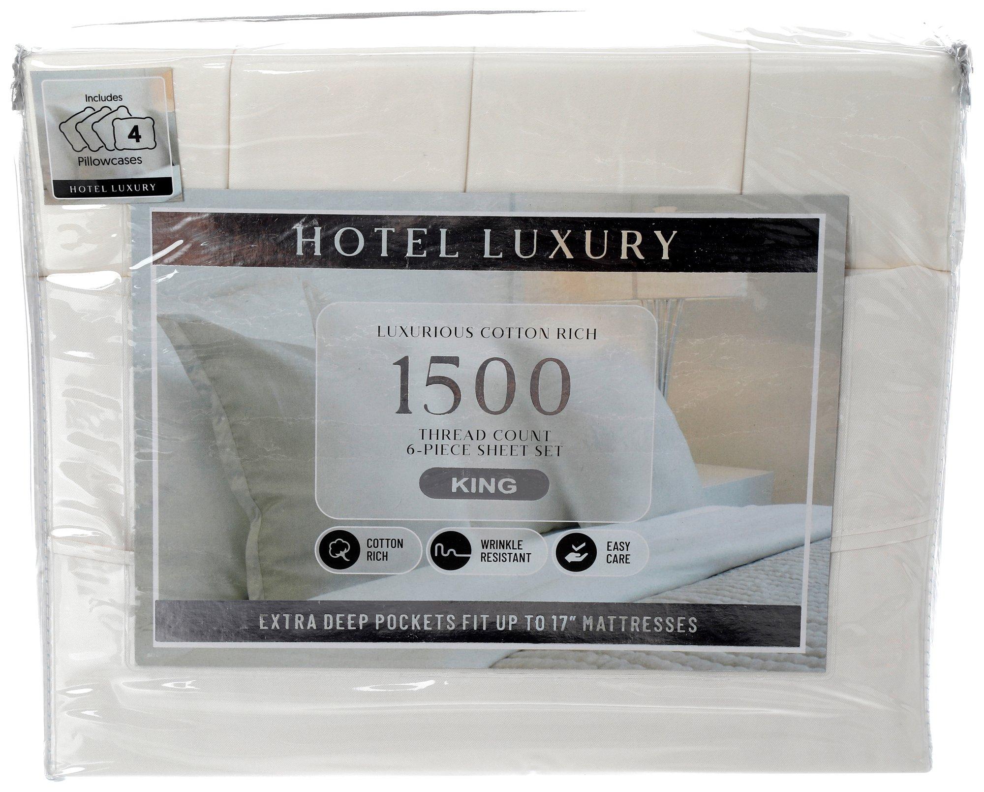 Hotel Signature 800 Thread Count Cotton 6-Piece Sheet Set