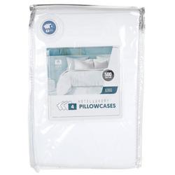 4 Pk Pillowcase Set - White