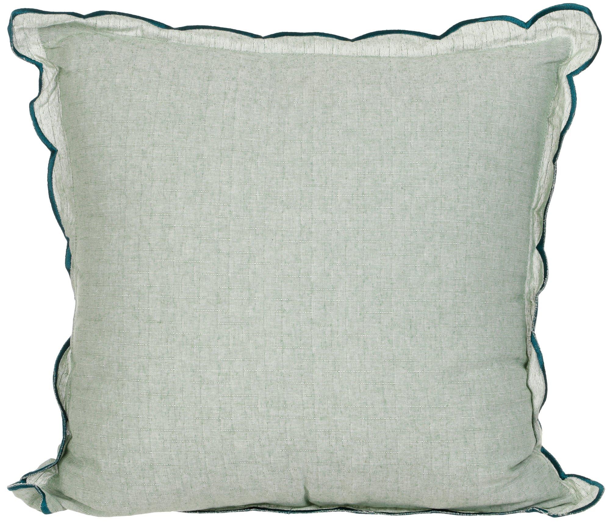 The HomeCentric Decorative Pillow Cover, Decorative Peach & Grey