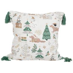 22x22 Decorative Christmas Dog Pillow