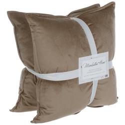 2 Pk Solid Decorative Throw Pillows