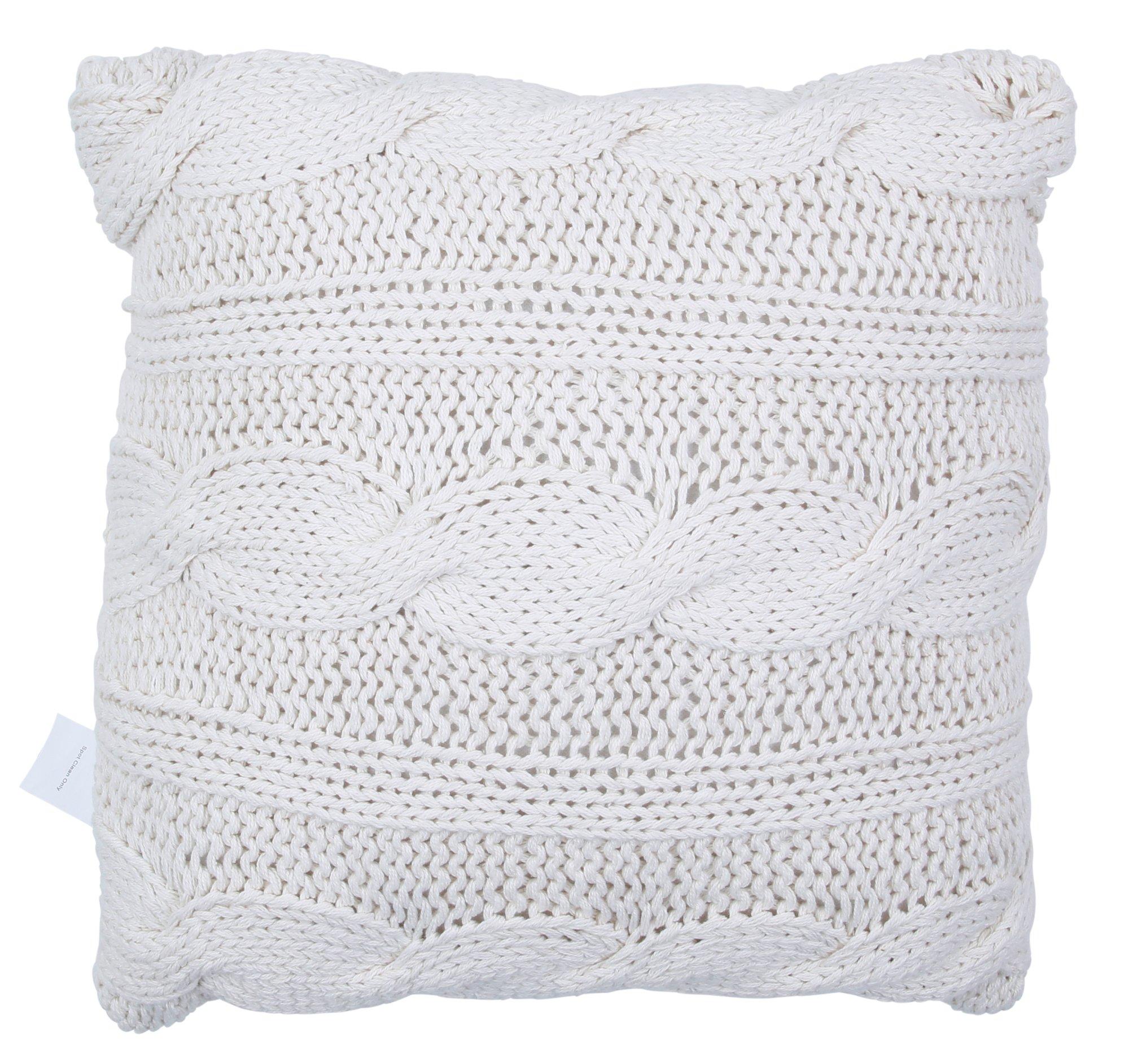 18x18 Crochet Front Throw Pillow