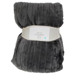 3 Pc Faux Fur Comforter Set