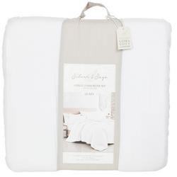 Queen Size 3 Pc Comforter Set - White