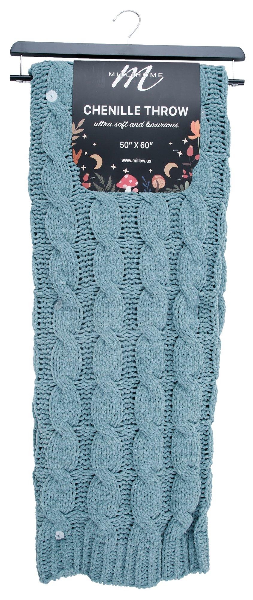 50x60 Solid Knitted Throw Blanket
