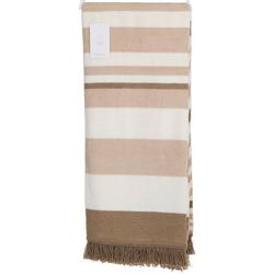 50x60 Solid Striped Throw Blanket - White Multi