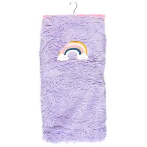 Kess InHouse EBI Emporium Efflorescence-Deep Jewel Pink Rainbow Fleece Throw Blanket 80 by 60 