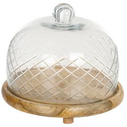 9x9 Glass Dome Cake Plate