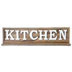 21 Wooden Kitchen Decorative Sign - Natural