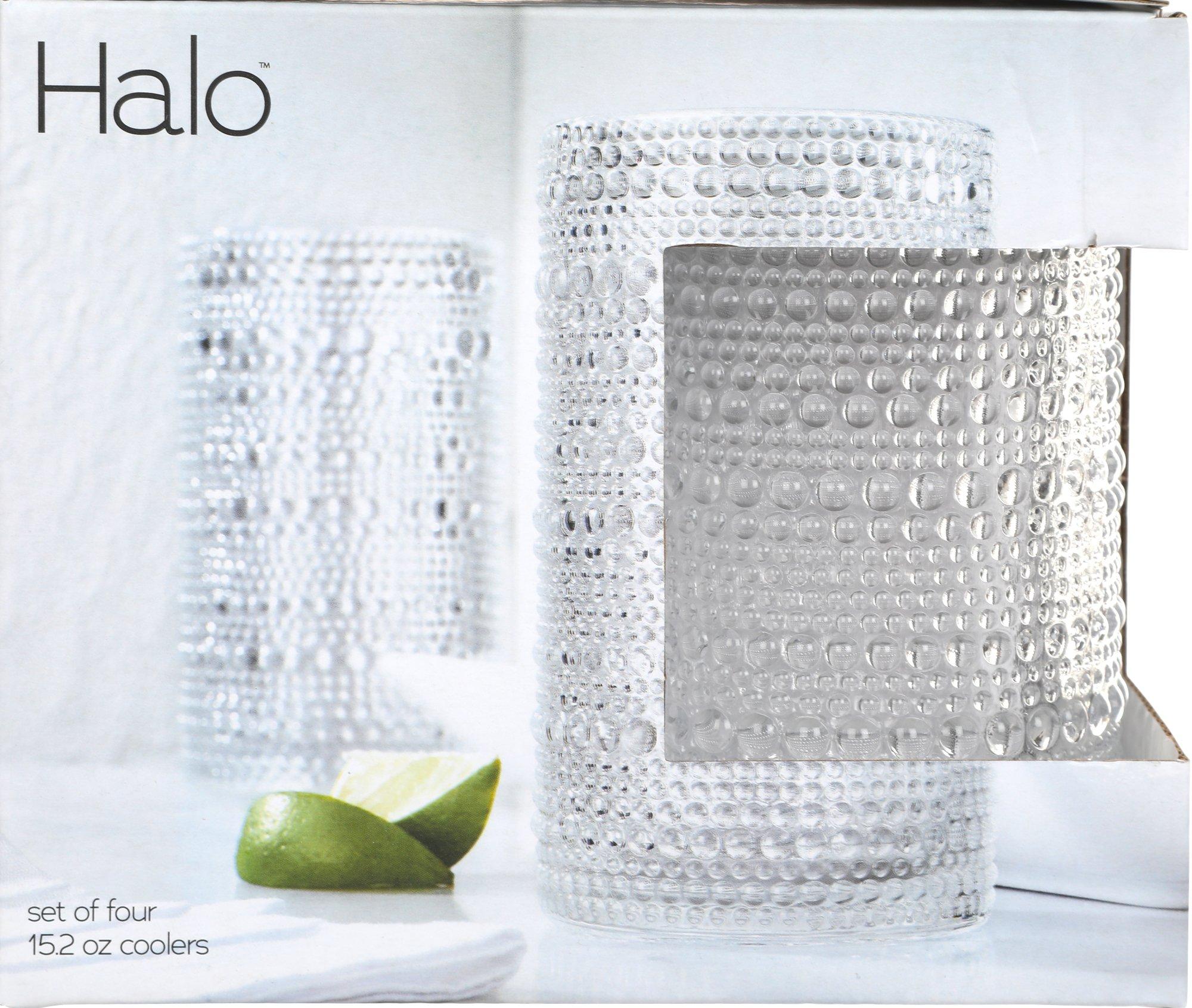 4 Pk Textured Drinking Glasses