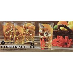 8 Pc Cooler Set Drinkware Glasses