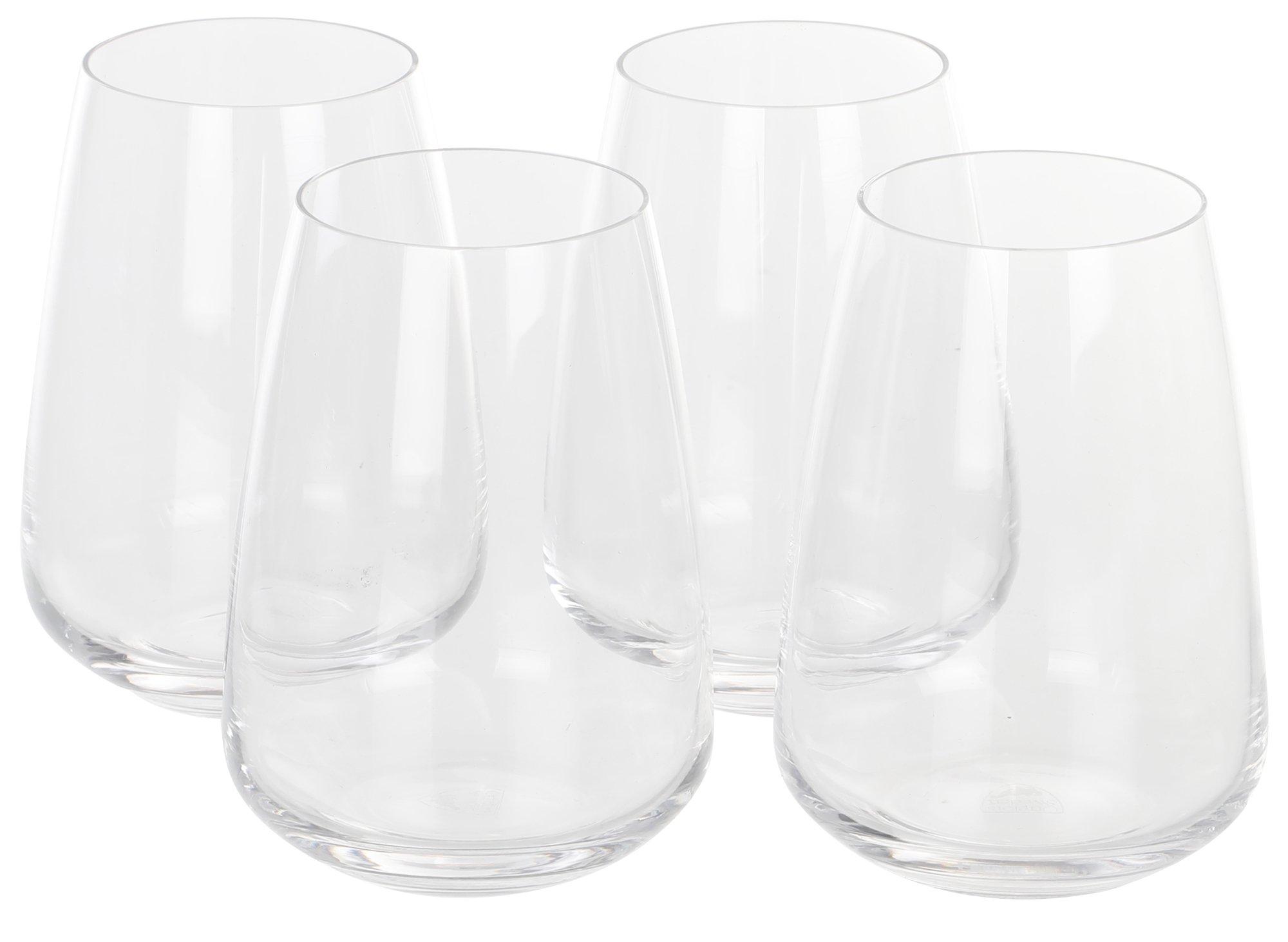 4 Pk Stemless Wine Glasses