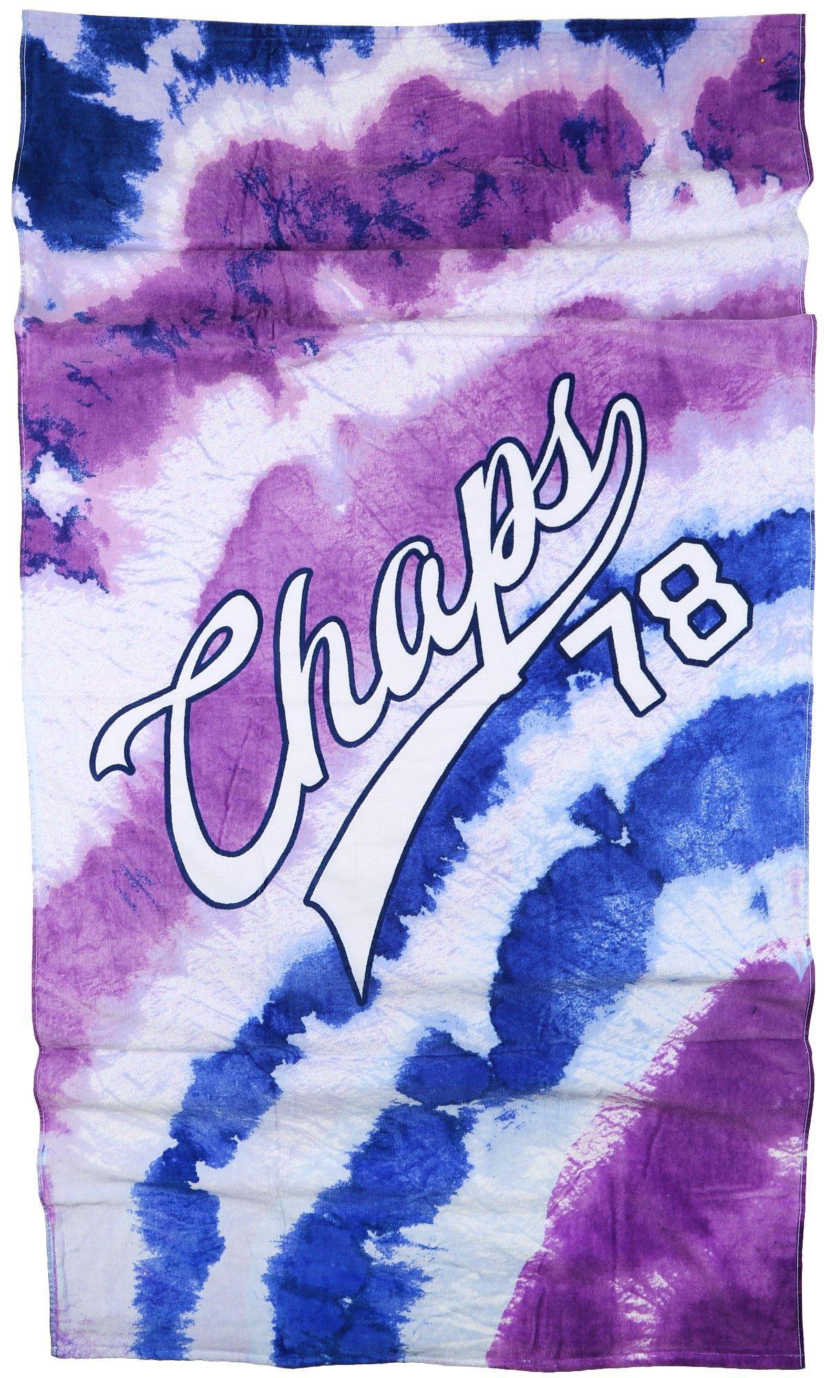 35 x 66 Tie Dye Logo Cotton Beach Towel