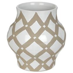 12in Triangle Ceramic Vase