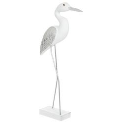 20 Wooden Egret Figurine - White