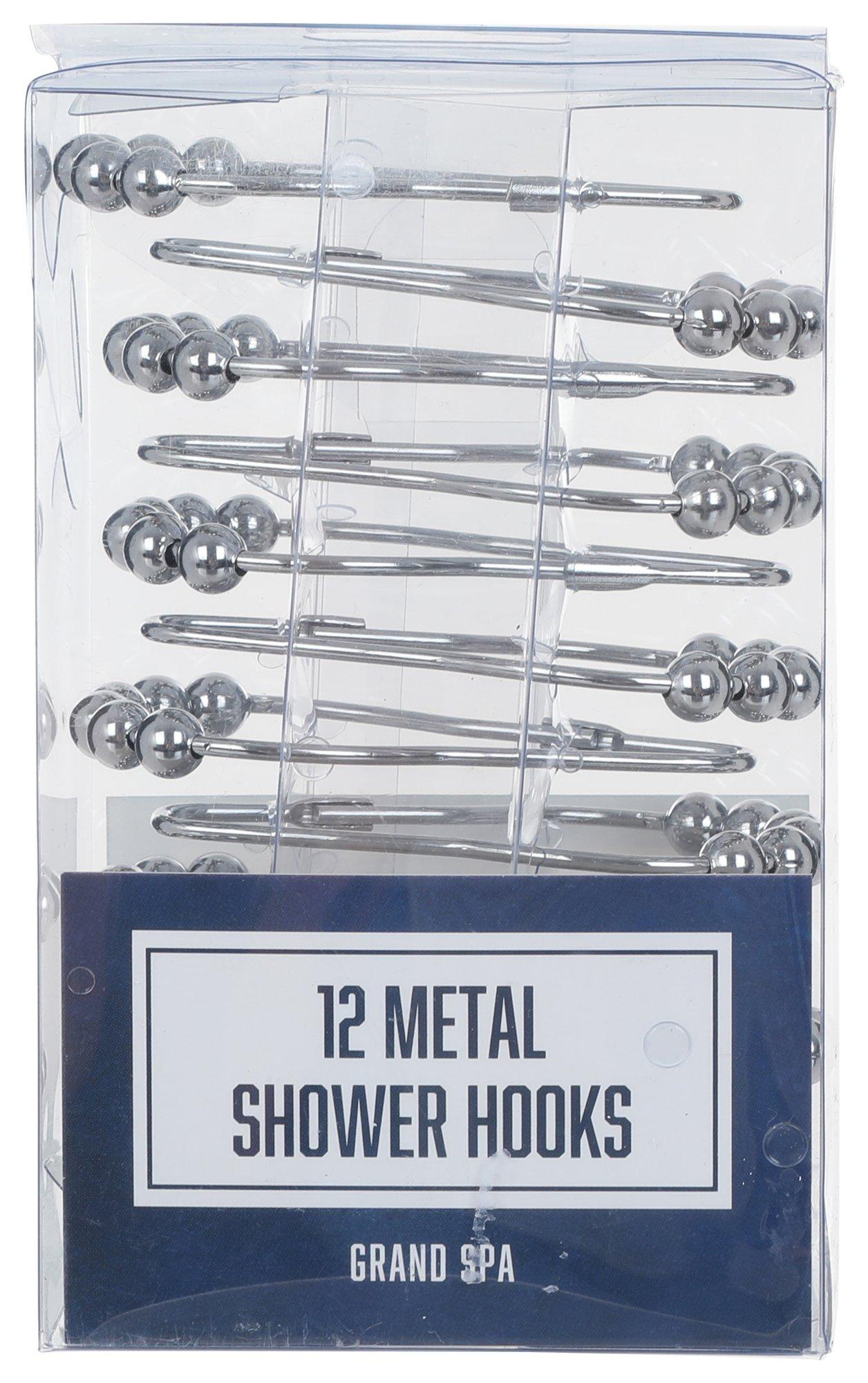 12 Pk Metal Shower Hooks