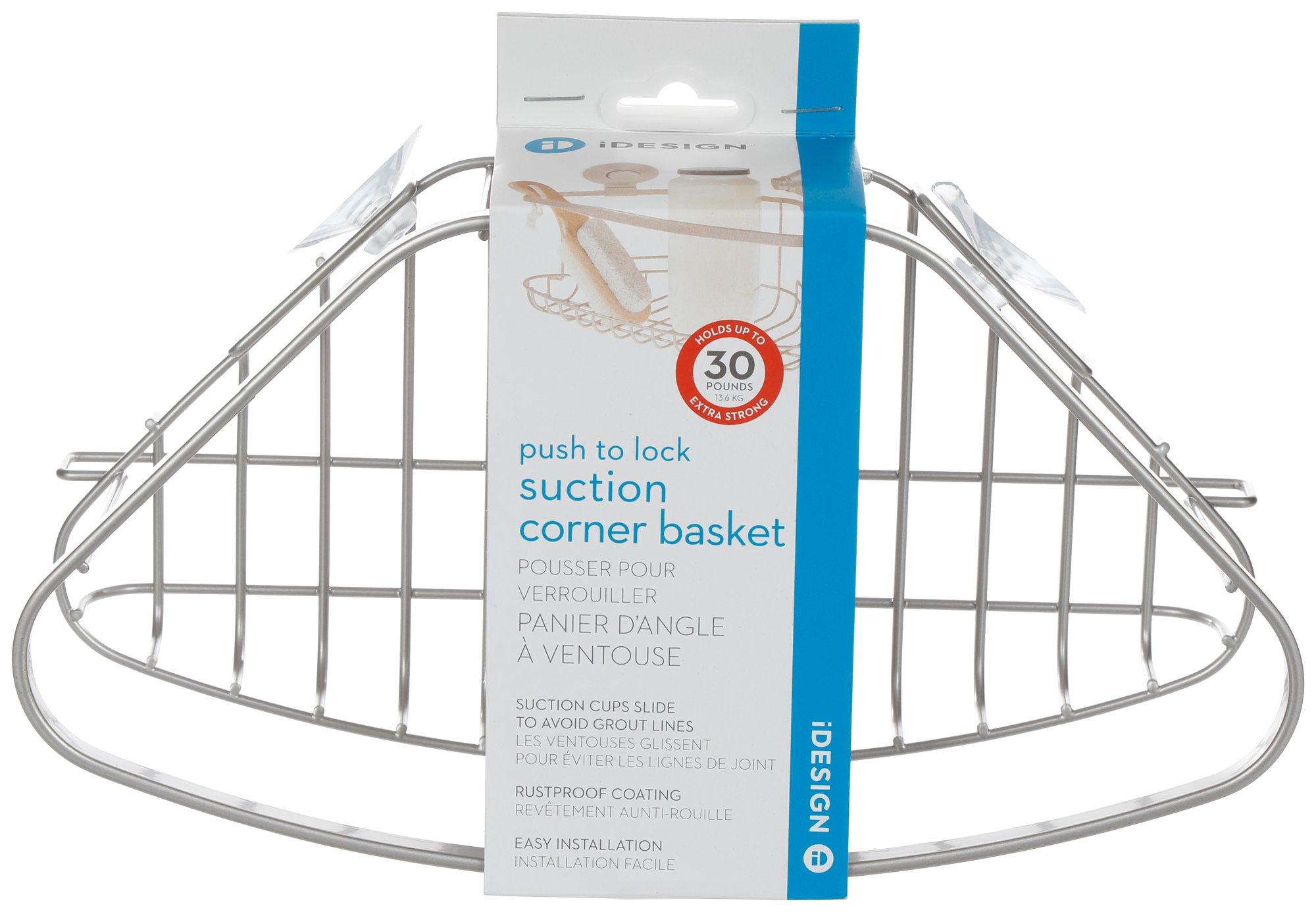 Push To Lock Suction Corner Basket