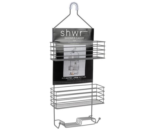 at Home Silver Metal Shower Caddy, 26