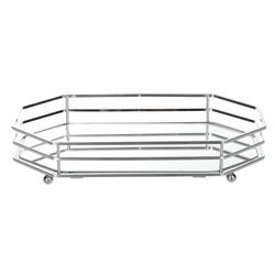 12 Vanity Tray with Mirror - Silver