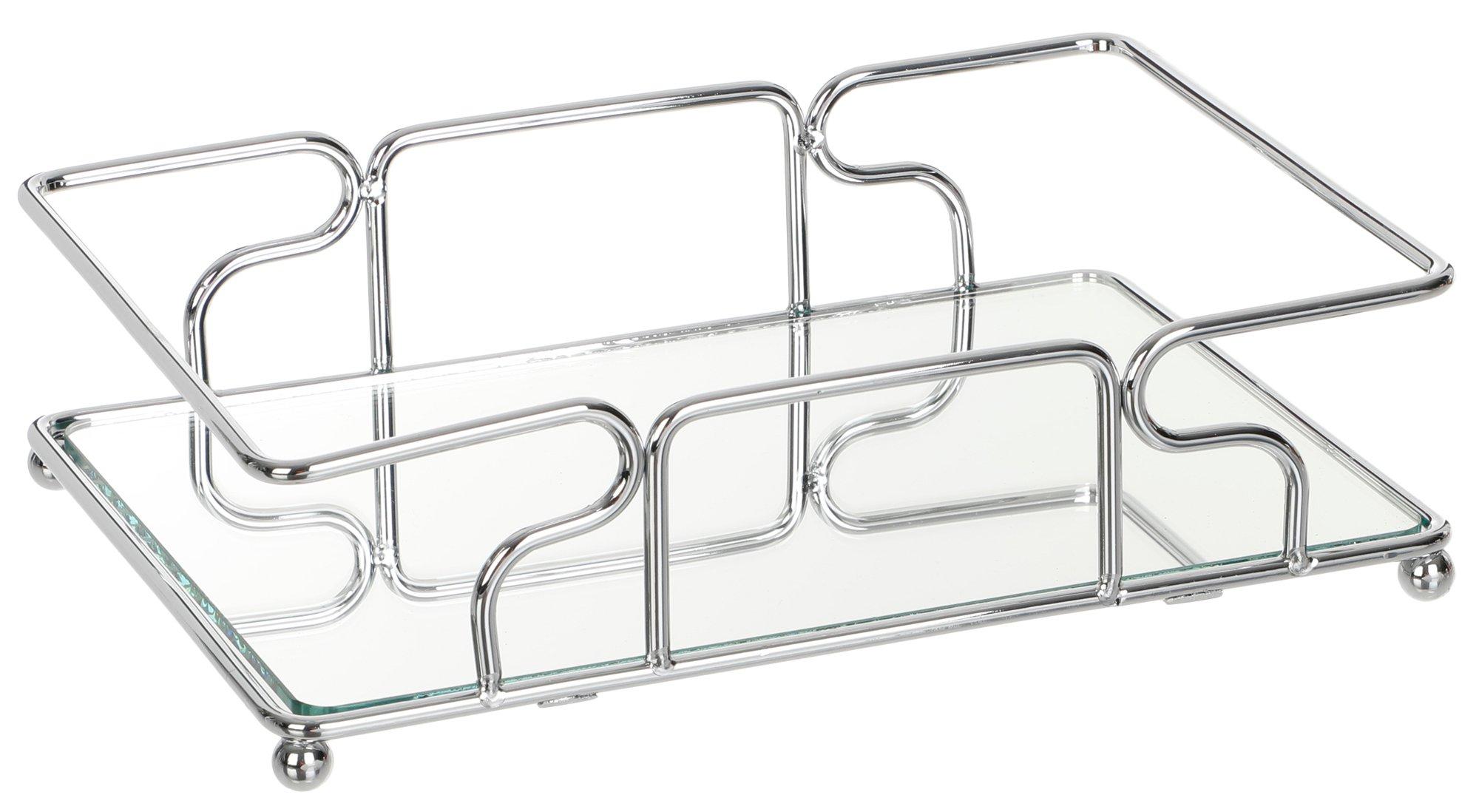 10 Vanity Mirror Tray - Silver