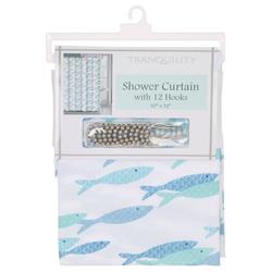 Shower Curtain w/ Hooks