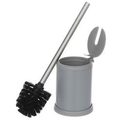 Self Closing Toilet Brush Set - Grey