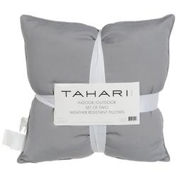 2 Pk Solid Decorative Patio Pillows