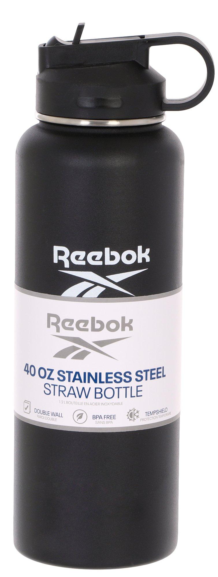 40 oz Stainless Steel Straw Bottle