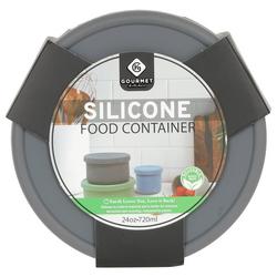 24 oz Silicone Food Container - Grey