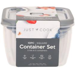 10 Pc Square Container Set