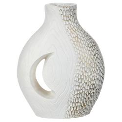 17 Resin Decorative Vase - White