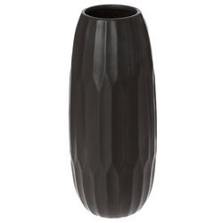 14 Solid Textured Vase - Black