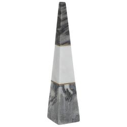 16 Marble Pyramid Accent - Grey