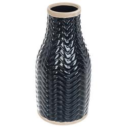 10'' Textured Vase - Blue