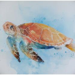 16x16 Bright Coastal Turtle