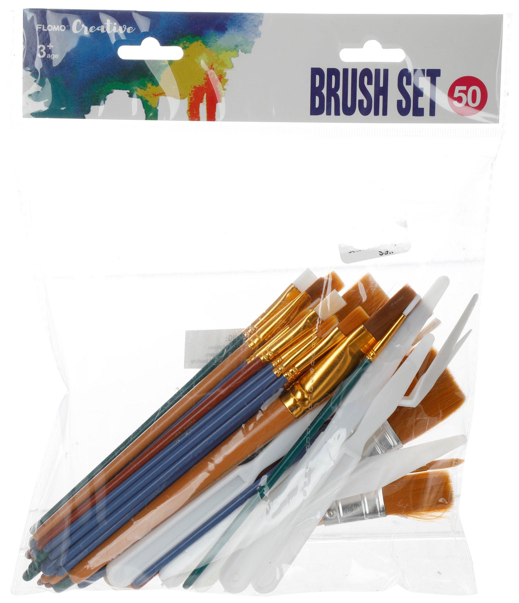 50 Pc Painting Brush Set