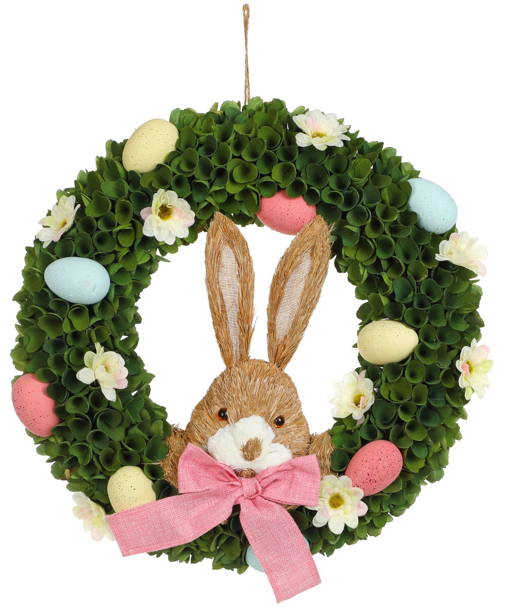 19x19 Easter Bunny Spring Wreath