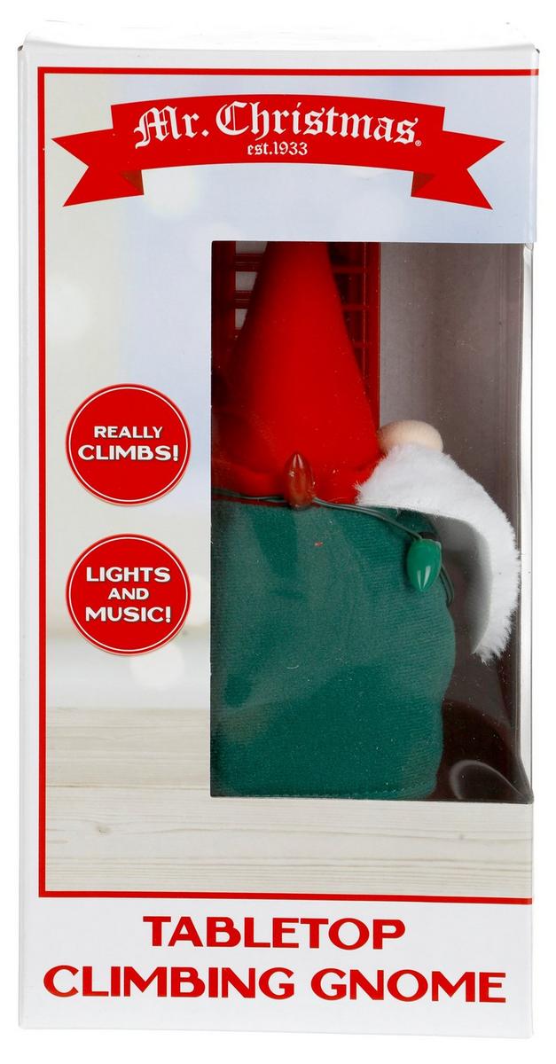 17" Tabletop Climbing Gnome Green Home Centric