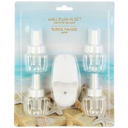 5 Pc Tropical Paradise Wall Plug-In Set