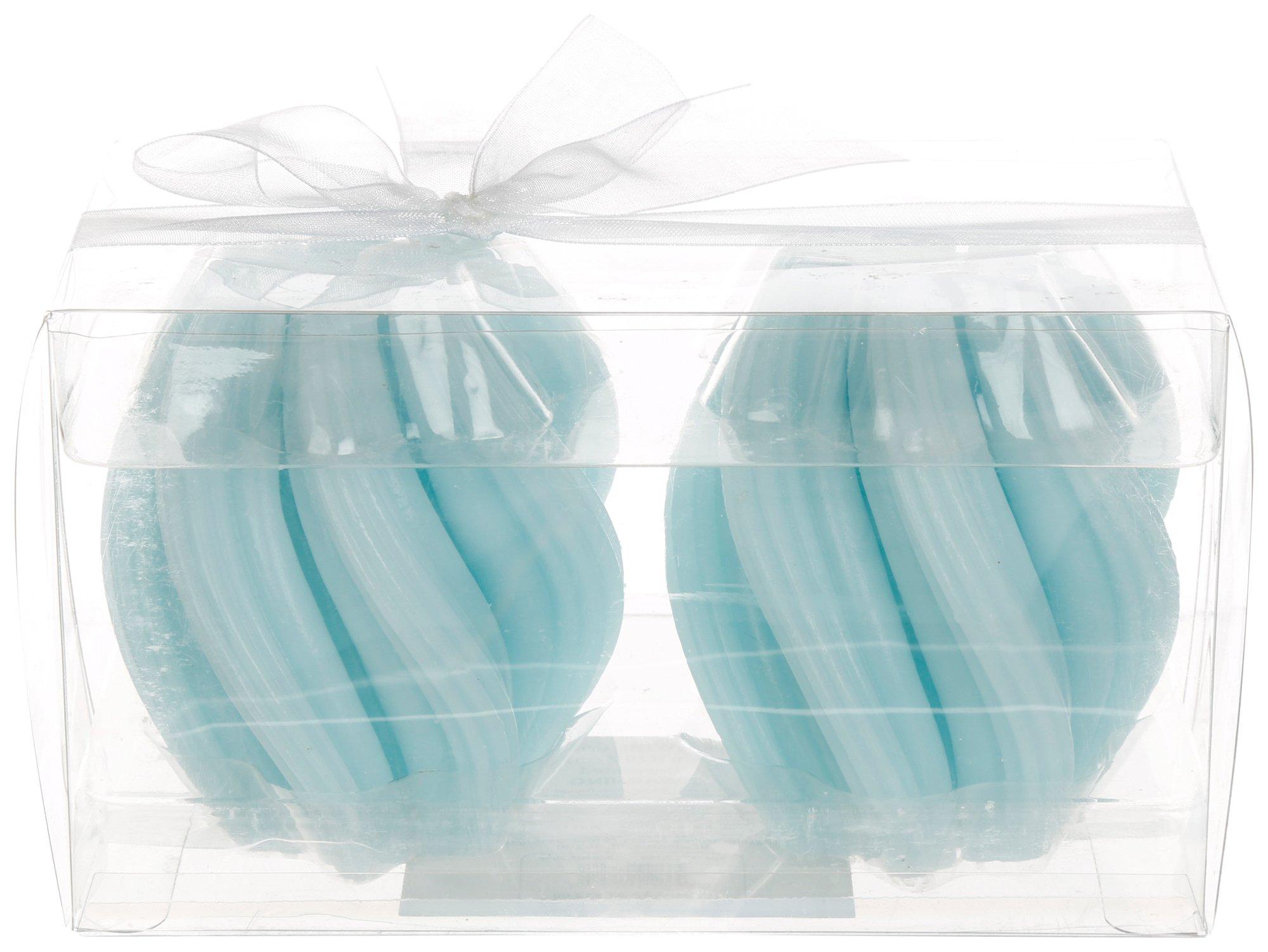 2 Pk Unscented Swirl Candles