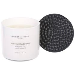 14.5 oz White Cedarwood Scented Candle